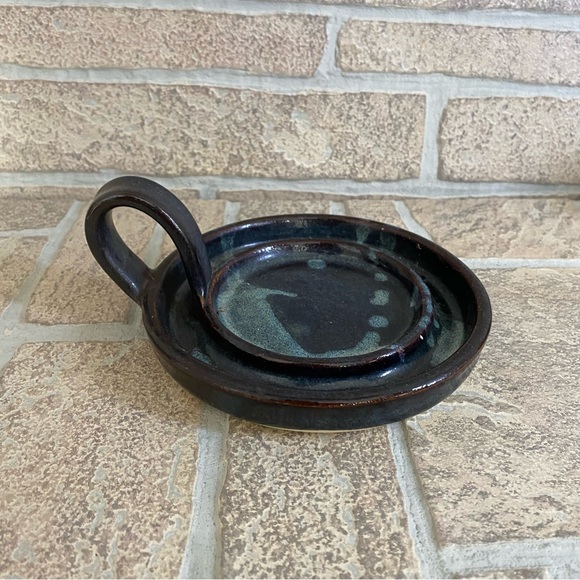 Stegall Pottery Candle Holder SIGNED - Picture 1 of 8